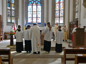 Feierlicher Gründungsgottesdienst der Pfarrei St. Heimerad (Foto: Karl-Franz Thiede)